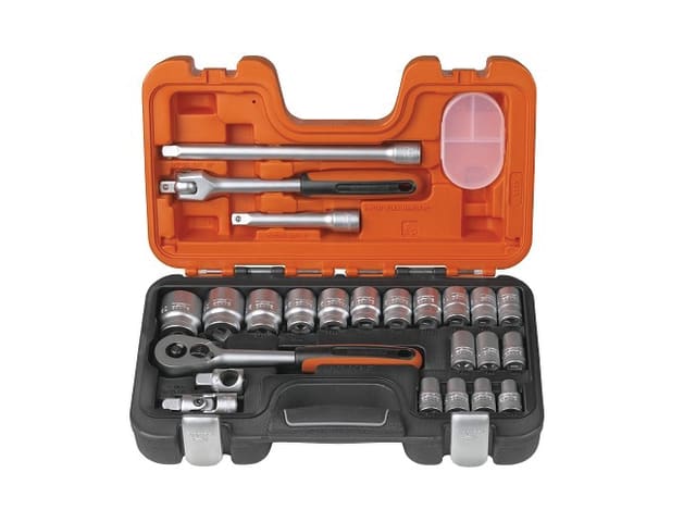 Bahco S240 Socket Set of 24 Metric 1/2in Drive