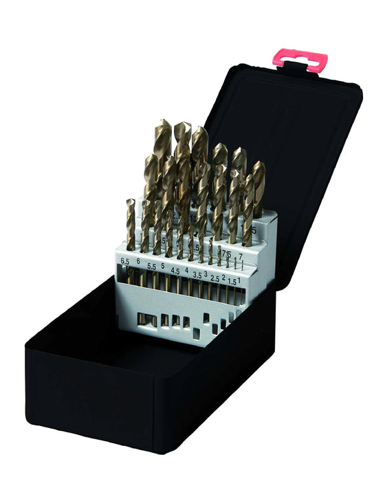 DRILLS 1-13mm 5% Cobalt Twist Drill 25pc Set