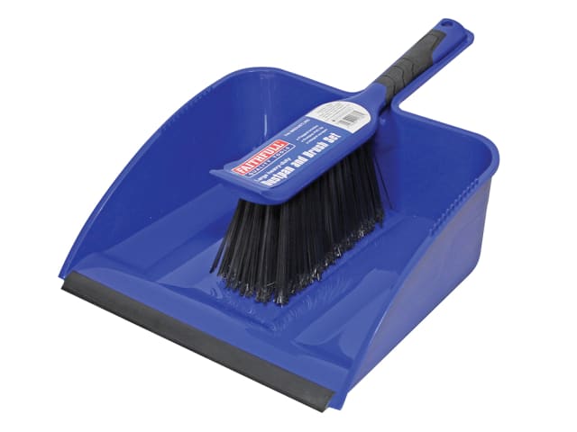 FAIBRDUSTLRG - Large Plastic Dustpan & Brush Set