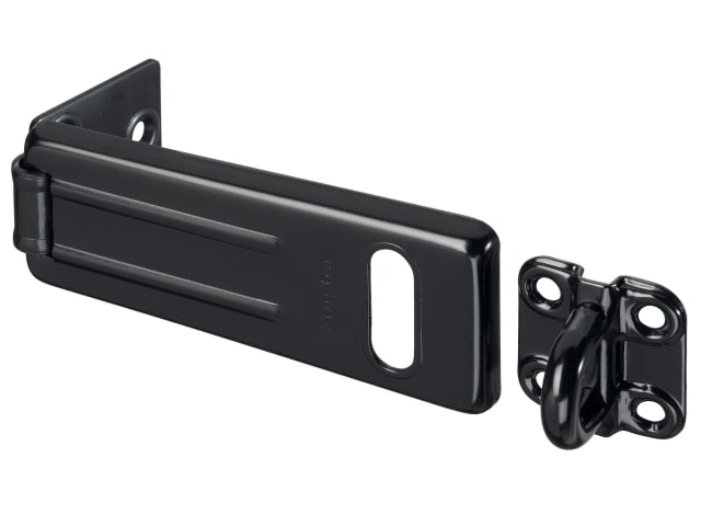 MLK704BLK - Wrought Steel Hasp Matt Black 115mm