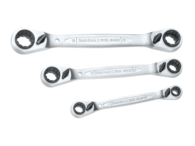 TEN6503RX - Multi Ratchet Ring Spanner Set of 3 8-19mm