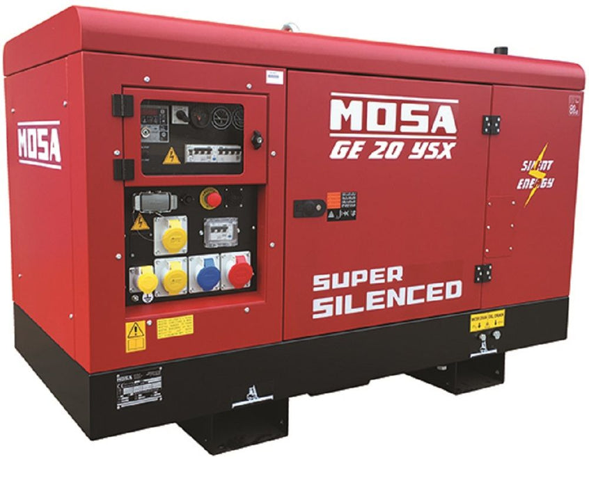 Mosa GE 20 YSX MV (400-230+110V) Diesel Generating Set - Stage 5 YANMAR Engine