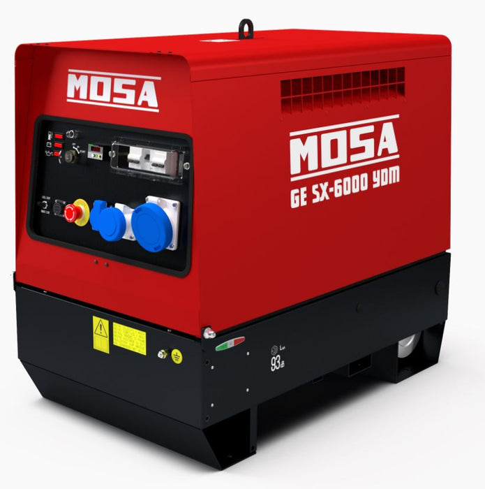 Mosa - GE SX-6000 YDM 230V AMF SX Range Super Silenced Diesel - Air Cooled Single Ranged Generator Set